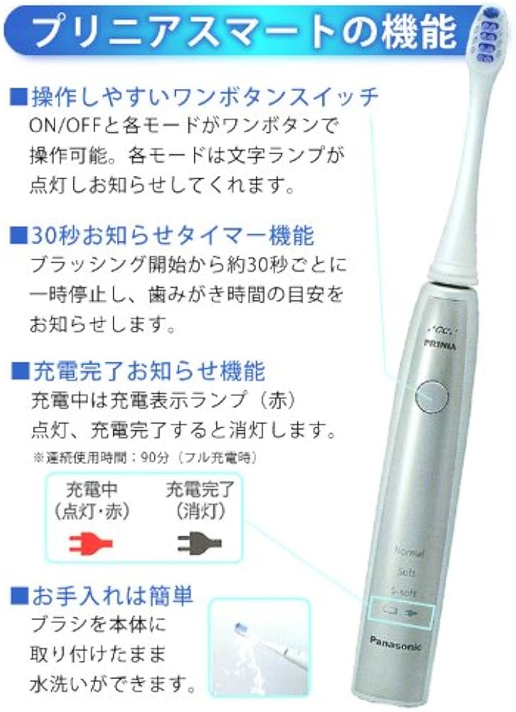 未使用 パナソニック 振動歯ブラシ PRINIA Smart/MI-0003